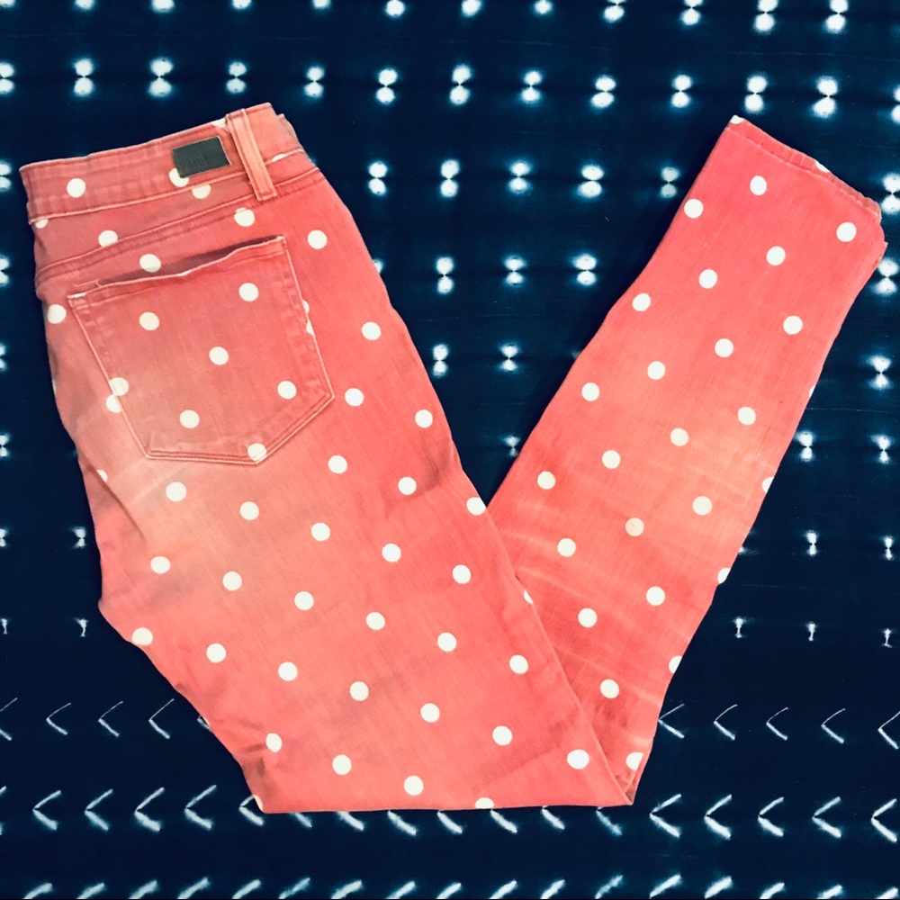 Paige Polka Dot Verdugo Ultra Skinny Jeans